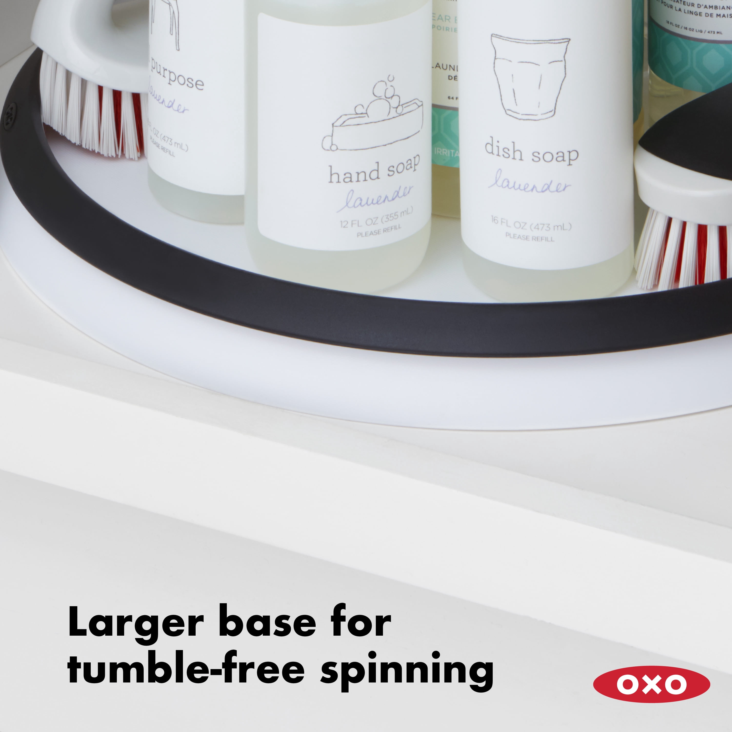 OXO 11-In Round Lazy Susan Turntable, White