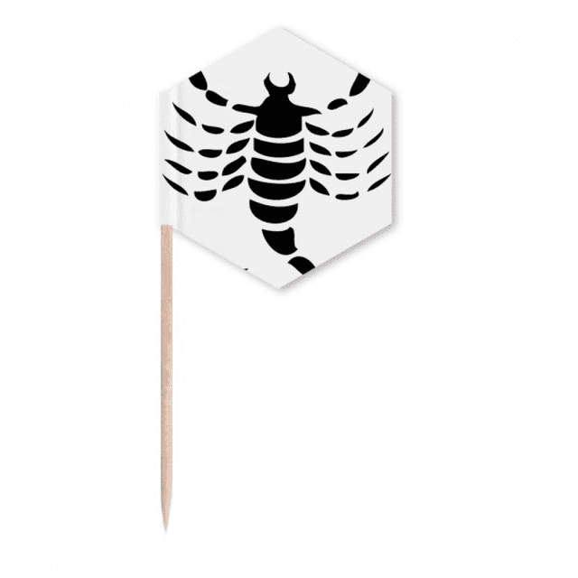 Signe du Zodiaque Scorpion Constellation Cure-Dents Drapeaux Pics à Cupcakes Célébration de Fête