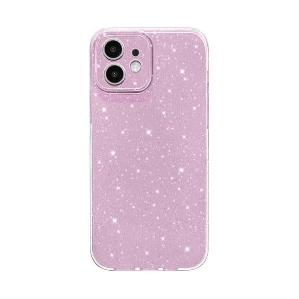 HAYAN Case for iPhone 11 Case Glitter Cute Sparkly Shiny Bling Sparkle Phone Cases 6.1", Thin Slim Fit Soft TPU Bumper Shockproof Rubber Protective Cover for Women Girls Girly, Lavender Purple