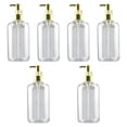 thumbnail image 3 of Dispensador de jabón de 6 piezas, recargable, decorativo, con bomba, para champú claro y dorado, 3 of 9