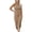 Khaki, variant on Women Bodycon Midi Dress Summer Spring Casual Vacation Sundress Fitted Sleeveless Tank Dresses