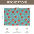 thumbnail image 3 of Placemat, Pioneer Flower Floral Print Pattern Place Mats Table Mat Set Of 2, PVC Washable Placemats for Party Kitchen Dining Decoration, 18x12 Inch, Fade Resistant, 3 of 6