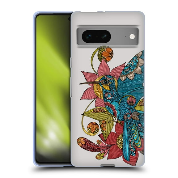Head Case Designs Officially Licensed Valentina Birds Hummingbird Soft Gel Case Compatible with Google Pixel 7