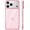 Clear Pink, variant on General for iPhone 17 Pro Max Case Crystal Clear, [Anti-Yellowing][Military-Grade Protection], Ultra Slim Transparent Anti-Scratch Back, Soft Bumper, Non-Slip 17 Pro Max Phone Case, Clear 6.9"