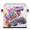 Multicolor 3, variant on CURLYOOT Funny Dinosaurs Universe Space Cube Storage Bin, 11 Inch Storage Cube Fabric Bin for Shelves, Foldable Clothes Organizer Baskets with Leather Handle for Closet Home