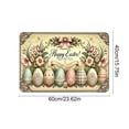 thumbnail image 3 of Honmine Easter Welcome Doormat, Absorbent Bunny Mat for Entryway, Indoor Outdoor Spring Decor, Home Doorstep Rug, 3 of 6