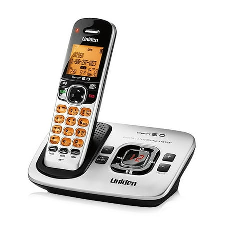 Dect Phone System - Uniden D1780 DECT 6.0 Expandable Cordless Phone with Digital Answering System
