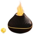 thumbnail image 1 of Colorful Volcano Diffuser Humidifier: Ultra-Quiet 160ml Fire Flame Humidifier Aroma Spray Diffusers with 7 Flame Colors Waterless Auto off Timeable for Home,Office,Yoga (Black), 1 of 8