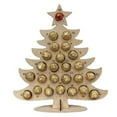 thumbnail image 1 of Calendario de Adviento Sincero con soporte de chocolate Adornos navideños de madera, 1 of 5