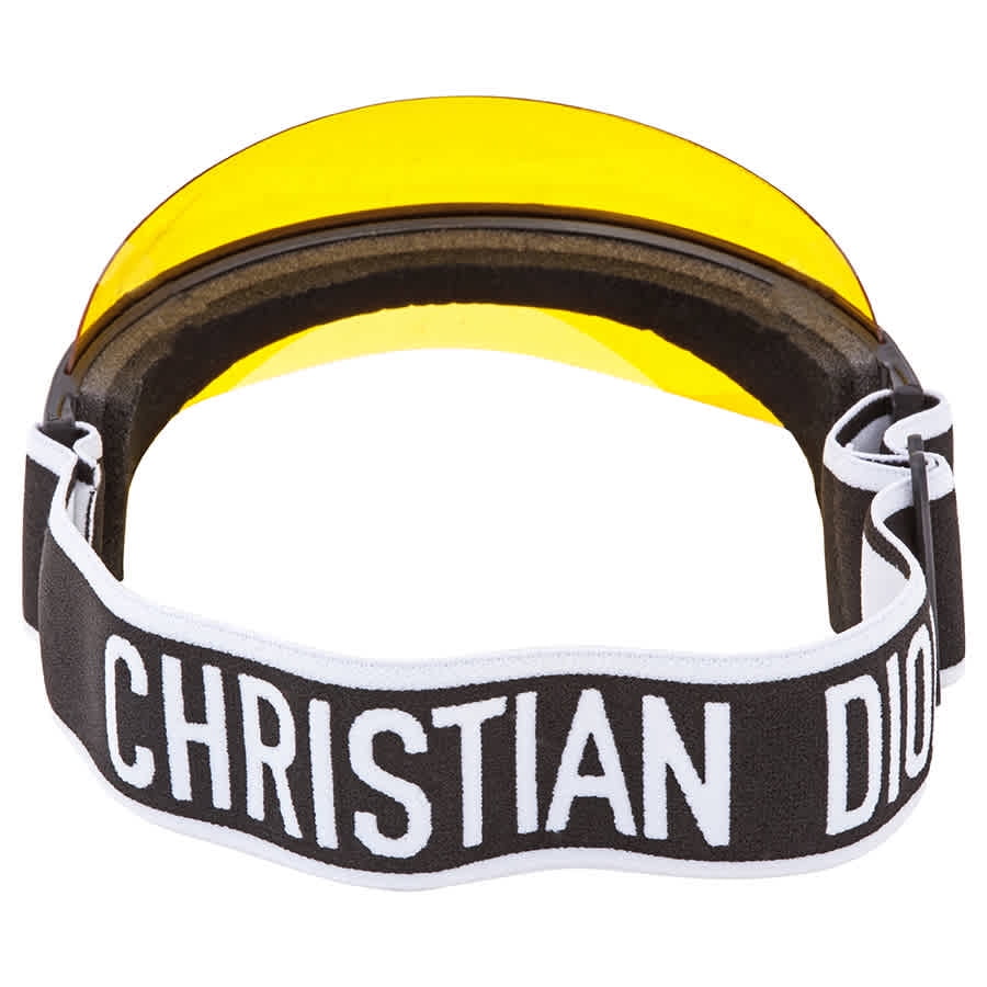 christian dior yellow visor