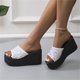 thumbnail image 2 of Amzcrzy Zapatos de mujer,Zapatos de mujer,Zapatillas de mujer, Sandalias de playa transpirables con tacón Matsu, suela gruesa y tacón inclinado para mujer Sandalias Mujer Zapatillas De Casa, 2 of 6