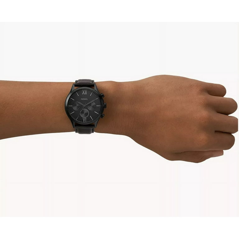 Fenmore Multifunction Black Leather Watch BQ2364