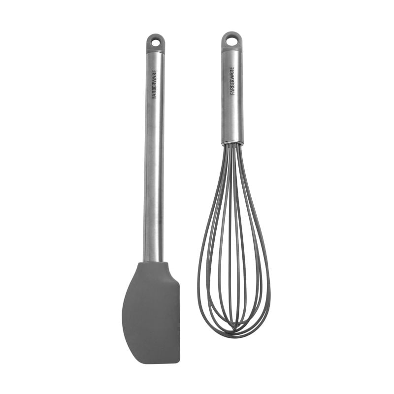Farberware Professional Whisk and Spatula Set, Gray