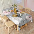 thumbnail image 5 of Pioneer Flower Floral Print Pattern Rectangle Tablecloth 60"x102",Waterproof Polyester Rectangle Table Cloth, Wipeable Spillproof Polyester Tablecloth for Dining, Camping, Indoor and Outdoor, 5 of 6