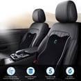 thumbnail image 4 of Guttylief Lumbar Support Pillow for Office Chair, Memory Foam Back Cushion for Car Seat & Gaming Chair, Black, 4 of 10