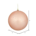 thumbnail image 2 of Vickerman 6" Rose Gold Matte Mercury Ball Ornament, 4 per Bag, 2 of 3