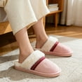thumbnail image 3 of BERANMEY Slippers for Women Scuff Memory Foam Fuzzy Faux Fur House Slippers Bedroom Non-slip Warm Fluffy Plush Womens Slippers Unisex Slip on Anti-Skid Sole Slides, 3 of 8