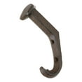 thumbnail image 6 of Pack Of 2 Cast Iron Rustic Western Rugged Railroad Nail Spike Wall Coat Hooks, 6 of 9