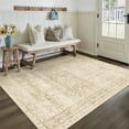 thumbnail image 4 of BERTHMEER Small Area Rugs 3'x5' for Bathroom Kitchen Bedroom Entryway Rugs Non Slip Washable Vintage Beige Carpets Oriental Dorm Office Entrance Traditional Distressed Throw Rugs, 4 of 7