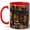 Red, variant on Maison du Roman Bookshop 11oz Ceramic Mug, Paris Evening Library Coffee Cup, Reader Gift