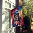 thumbnail image 3 of Black and Tan Coonhound Patriotic American House Flag 28 in x 40 in, 3 of 7