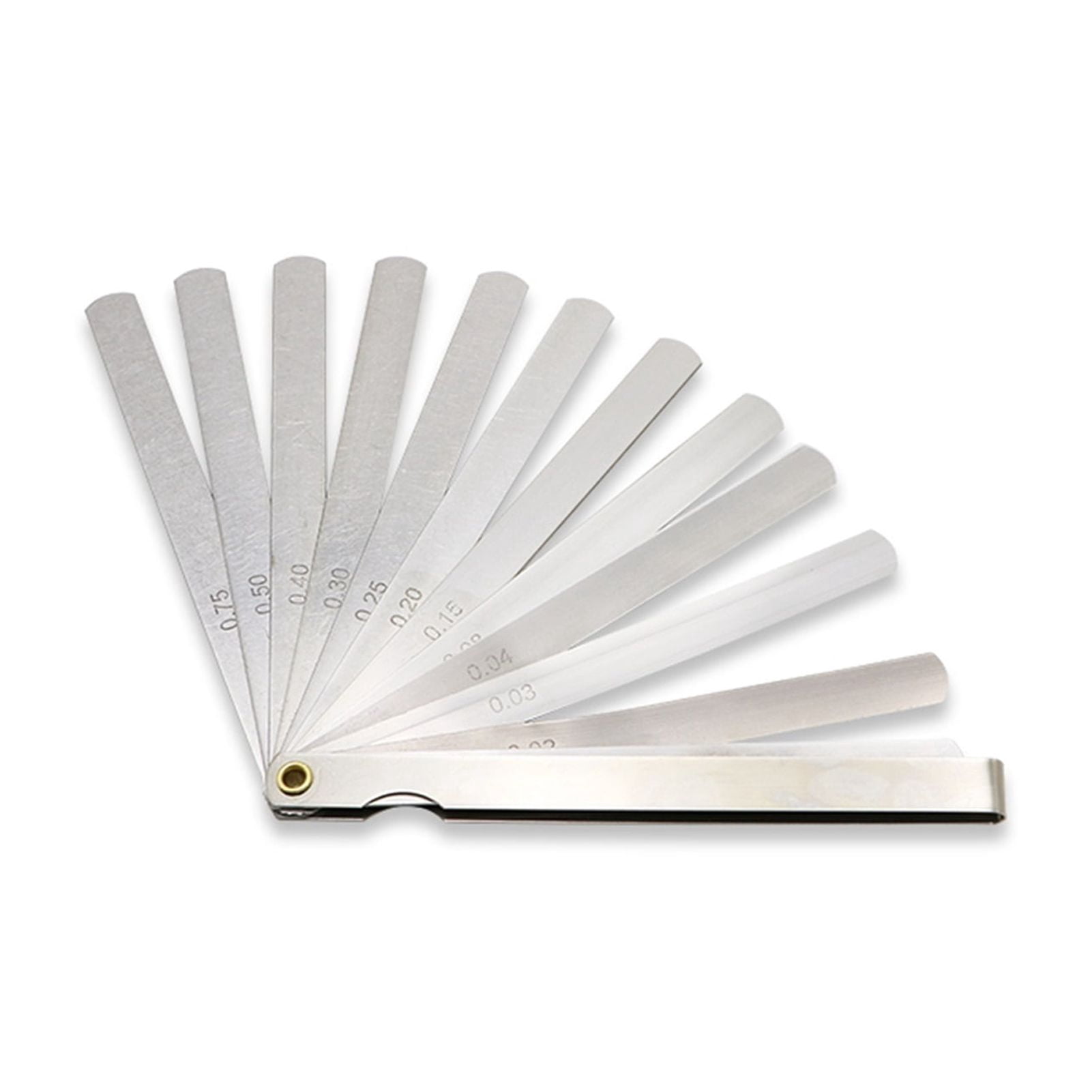 150 Mm Length Metric Feeler Gauge 0.02-1.00 Mm Feeler Gauge 17 Blades Measuring Tools