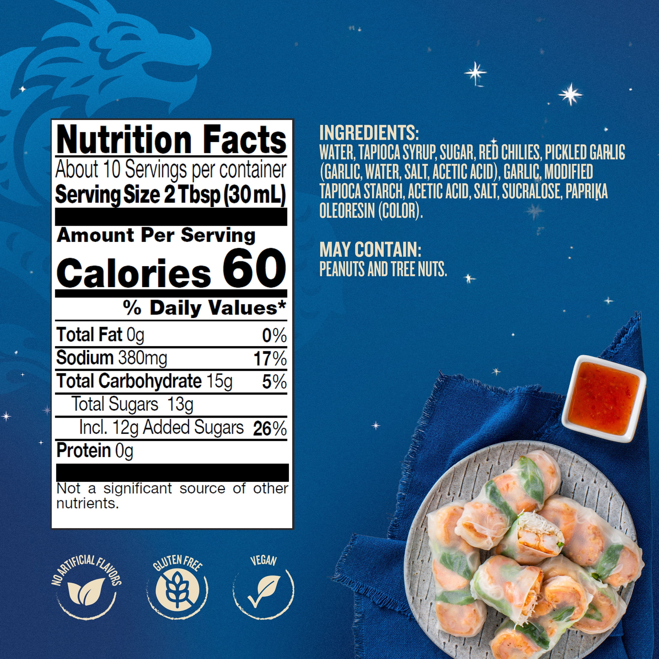 Blue Dragon Reduced Sugar Thai Sweet Chili Dipping Sauce, 10.5 Ounce