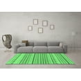 thumbnail image 3 of Ahgly Company Indoor Round Solid Emerald Green Modern Area Rugs, 4' Round, 3 of 4