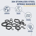 thumbnail image 4 of Uxcell Spring Lock Washer, Split Lock Washers for Screws Bolts Cars Construction 100 0.24 in, 4 of 7