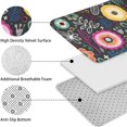 thumbnail image 5 of Multicolor Cartoon Floral Pattern Bathroom Rugs Sets 3 Piece,Toilet Cover Set,Absorbent Non Slip Bathroom Mats Sets with U-Shaped Contour Rug Toilet Rug Set, 5 of 5