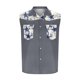 thumbnail image 5 of Camisas de Cuello para Hombres, Moda Casual Día de la Independencia Imprimir Turndown Bolsillos sin Mangas Tanque Deportivo, 5 of 5