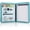 Blue, variant on Padfolio Portfolio Folder, PU Leather Professional with 1 inch 3 Ring Binder 8.5 x 11 Letter Size Writing Pad Interview Resume Document Organizer Business Card Holder Zippered Closure Blue