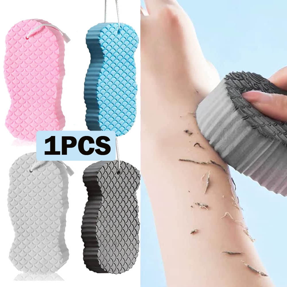 1 Pieces Soft Exfoliating Bath Sponge 3D Reusable Shower Sponge Dead Spa Bathing Skin Remover