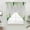 LightGrey, variant on Spring Leaves Swag Curtains for Kitchen/Bedroom/Living Room, Pastoral Garden Botanical Rustic Burlap Scalloped Curtains 63 Inch Long, Window Swag Topper Curtains Valances 2 Panels Set 36"x63"