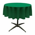 thumbnail image 2 of LA Linen TCpop51R-GreenEmP32 Nappe en Popeline Polyester Vert Émeraude - 51 Po Ronde, 2 of 3