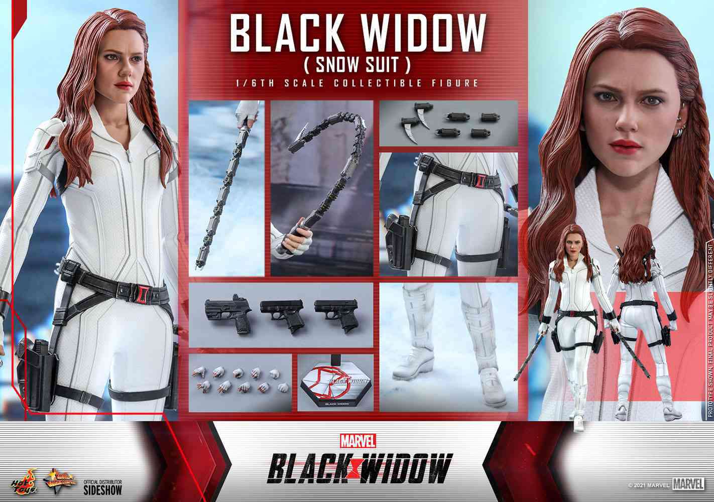 Figure Hot Toys MMS601 - Marvel Comics - Black Widow - Black Widow Snow Suit
