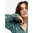 thumbnail image 3 of Ellos Women's Floral Notch-Neck Blouse Shirt, 3 of 3