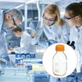 thumbnail image 5 of Unique Bargains 500mL Clear Reagent Media Graduated Borosilicate Glass Storage Bottle Yellow Cap, 5 of 5