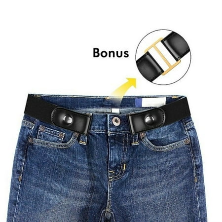 No Buckle Stretch Belt For Women/Men Buckle Free Elastic Waist Belt for (Best Neighborhoods In San Francisco For Visitors)