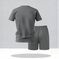 thumbnail image 6 of Stamzod Sweatsuits for Men Summer Short Sleeve T-Shirts and Shorts Casual Sports Track Suits Mens 2 Piece Set Dark Gray XL, 6 of 8
