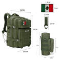 thumbnail image 3 of Mochila  Bloosom Táctica Multifuncional Verde Musgo Para Exteriores De 45 L, 3 of 4