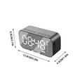 thumbnail image 2 of XGFHYJEH Digital Clocks, Alarm Clock, Alarm Clock for Heavy Sleepers Adults, Loud Alarm Clocks, Small Smart Bedside Tabletop Clock with Large LED Display & Wireless Bluetooth Speaker, 2 of 6