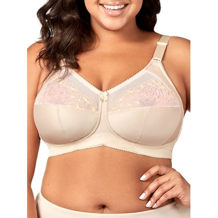 

Women s Elila 1801 Swiss Embroidery Wireless Softcup Bra (Nude 44J)