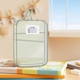 thumbnail image 1 of Feltree L-shaped Subject Bag Subject Classification Bag Transparent Mesh File Bag Zipper Style Large Opening Student Exam Tote Bag, 1 of 8