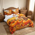 thumbnail image 2 of Erosebridal Scarecrow Field 7-Piece Twin Bedding,Fall Harvest Bedding Comforter Set,Orange,Reversible, 2 of 6