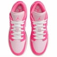 thumbnail image 2 of A i r-Jor-dan 1 Low Shoes Pink Foam White Big Kids (GS) Size 4Y-7Y Valentine’s Day, 2 of 6