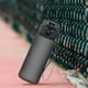 thumbnail image 1 of Botella deportiva a prueba de fugas de 400 ml | Botella de plástico con asa para gimnasio, fitness, yoga y ejercicio | Diseño de boca ancha antiderrames | Hidratación portátil para exteriores,, 1 of 6