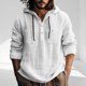 thumbnail image 1 of pstuiky camisas de manga larga para hombre, Camisa informal de manga larga con capucha y bolsillo de color liso para hombre Tops de talla grande para hombre xl, 1 of 4