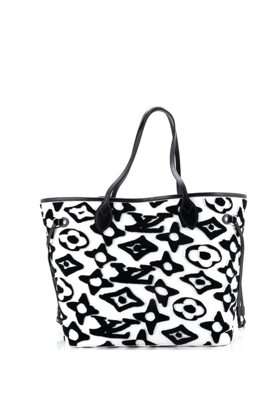 Pre-Owned Neverfull NM Tote Limited Edition Urs Fischer Tufted Monogram Canvas MM By Rebag