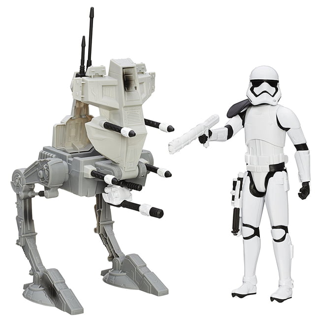 Star Wars the Force Awakens 12inch Assault Walker With Storm Trooper Figure New 